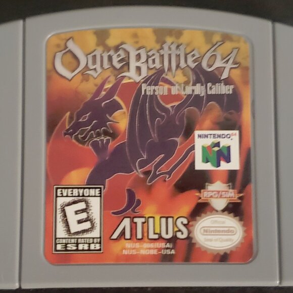 Ogre Battle Person of Lordly Caliber Video Game Nintendo 64 N64 - Picture 1 of 5